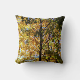 Cojín Decorativo Follaje de otoño amarillo y verde