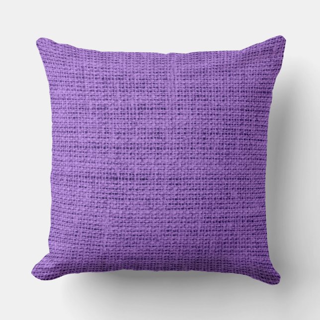 Cojín Decorativo Fondo Amethyst burlap linen (Anverso)