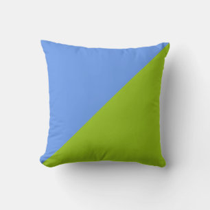 Cojín Decorativo Fondo azul claro y verde