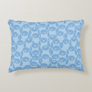Cojín Decorativo Fondo azul del modelo de los pingüinos