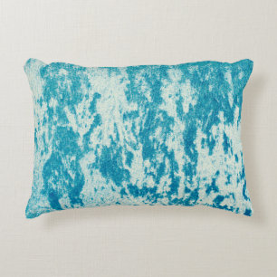 Cojín Decorativo Fondo azul texturado hecho de tela densa. Con