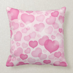 Cojín Decorativo Fondo con los corazones