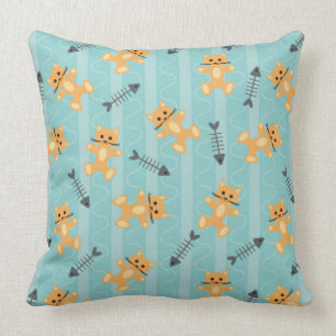 Cojín Decorativo fondo con los gatos