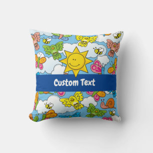 Cojín Decorativo Fondo de animales para bebés