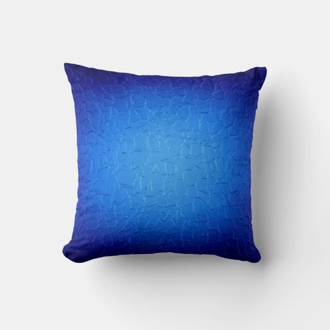 Cojín Decorativo Fondo de arte azul (Anverso)