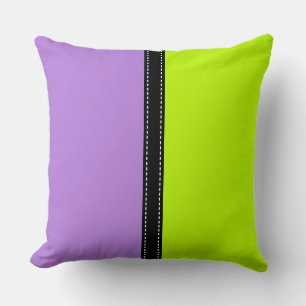 Cojín Decorativo Fondo de color sólido de lavanda y lima