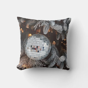 Cojín Decorativo Fondo de decoración de árbol con luz navidad 