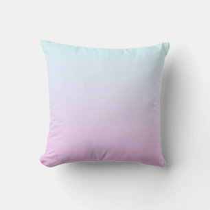 Cojín Decorativo Fondo de degradado rosa y azul pastel