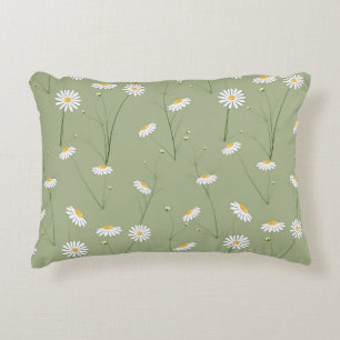 Cojín Decorativo Fondo de estampado floral sin soldadura con cosmos