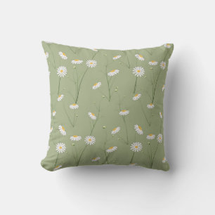 Cojín Decorativo Fondo de estampado floral sin soldadura con cosmos