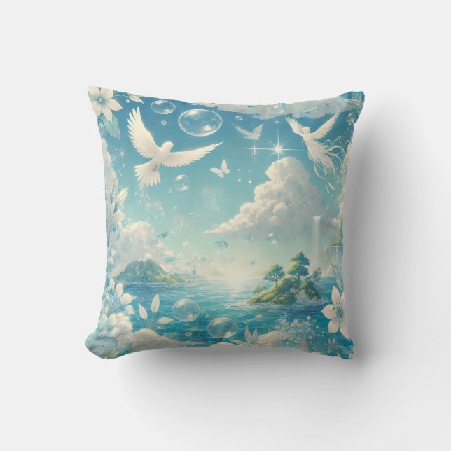 Cojín Decorativo Fondo de fantasía (Anverso)