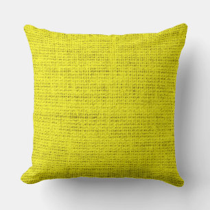 Cojín Decorativo Fondo de la línea de la burlap de Aureolin