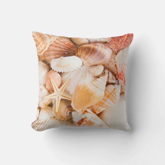 Cojín Decorativo Fondo de las casetas: tema marino. (Anverso)