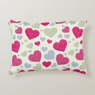 Cojín Decorativo Fondo de los corazones