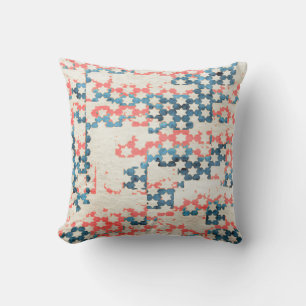 Cojín Decorativo fondo de mosaico abstracto retro vintage en gru