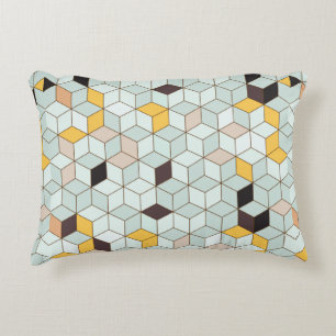 Cojín Decorativo Fondo de mosaico de época diseñado a partir de geo