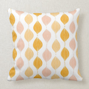 Cojín Decorativo Fondo de oro abstracto del modelo del ogee
