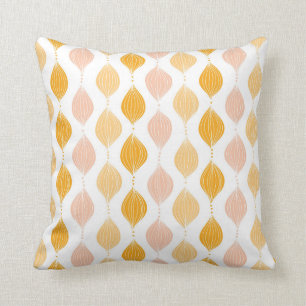 Cojín Decorativo Fondo de oro abstracto del modelo del ogee