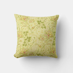 Cojín Decorativo Fondo de pantalla floral clásico: antigua eleganci