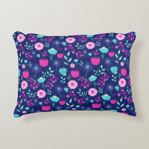 Cojín Decorativo Fondo de patrón floral corto