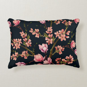 Cojín Decorativo Fondo de patrón floral sin fisuras con tracción ma