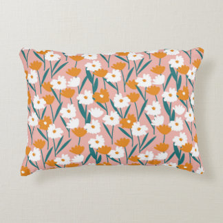 Cojín Decorativo fondo de patrón floral sin soldadura, imprimir p