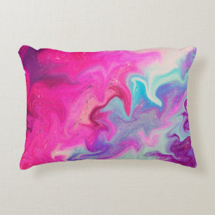 Cojín Decorativo Fondo de pintura mixta