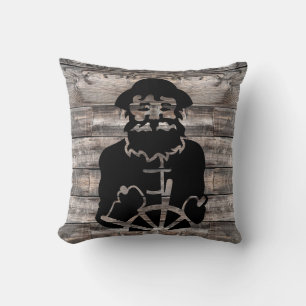Cojín Decorativo fondo de tablero de madera templado con CAPTAIN