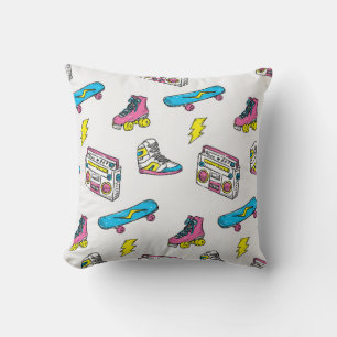 Cojín Decorativo Fondo de tema vintage con patinaje radial para zap