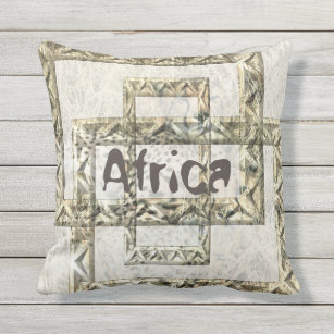 Cojín Decorativo Fondo del guepardo de África con los marcos del