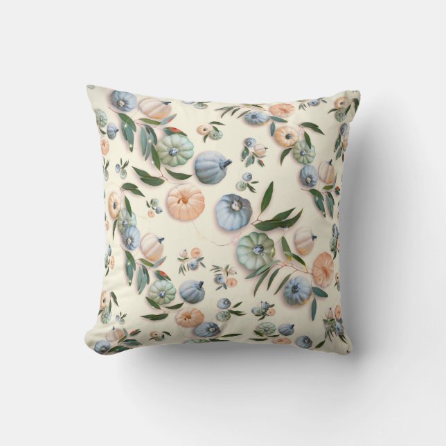 Cojín Decorativo Fondo del patrón de las calabazas de Halloween Hap (Anverso)