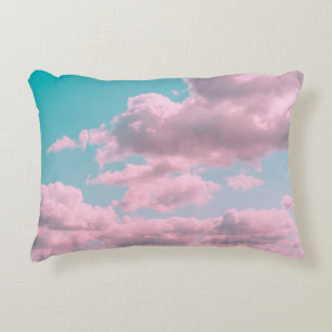 Cojín Decorativo Fondo estético con un hermoso cielo turquesa