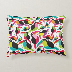 Cojín Decorativo fondo exótico de pájaro toscano