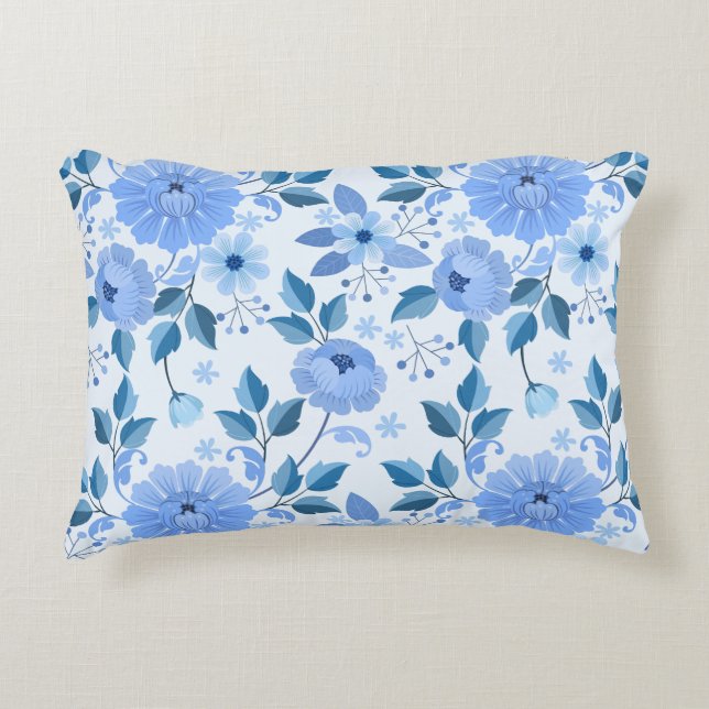 Cojín Decorativo fondo flor Accent Pillow (Anverso)