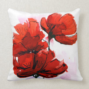 Cojín Decorativo Fondo floral pintado extracto 2