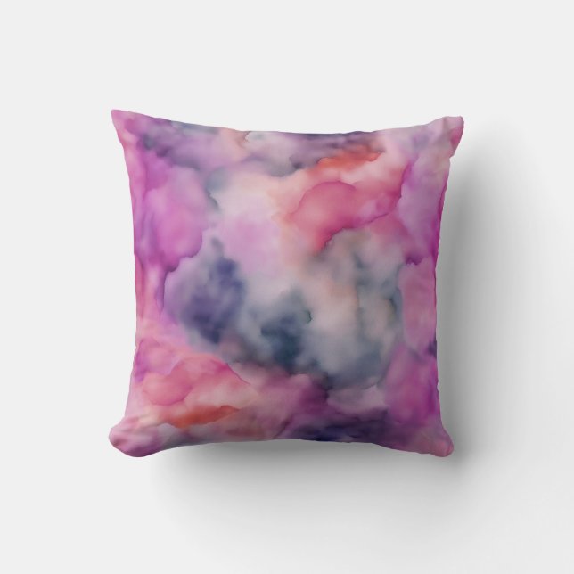 Cojín Decorativo Fondo morado mareado (Anverso)