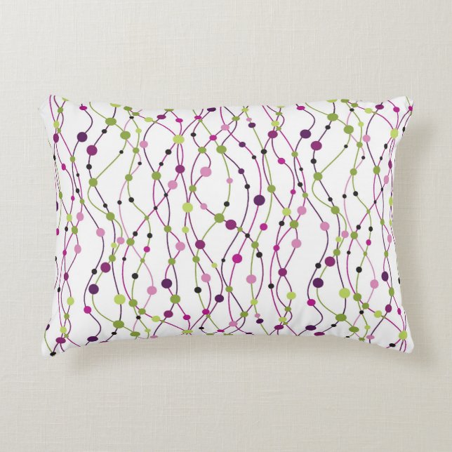 Cojín Decorativo Fondo multicolor del punto (Anverso)