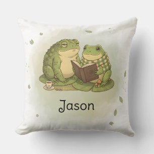 Cojín Decorativo Fondo personalizado 1 Sapo musgoso