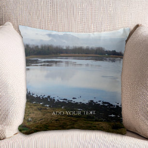 Cojín Decorativo Fondo personalizado con foto y texto personalizado