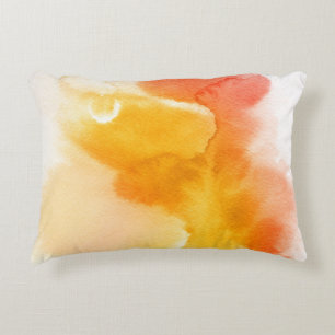 Cojín Decorativo Fondo pintado a mano 13 de la acuarela abstracta