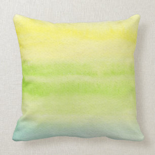 Cojín Decorativo Fondo pintado a mano 2 de la acuarela abstracta