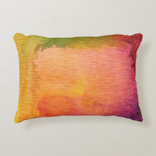 Cojín Decorativo Fondo pintado acuarela abstracta