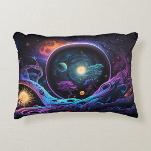 Cojín Decorativo Fondo psicodélico espacial