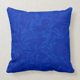 Cojín Decorativo Fondo remolinado abstracto tonal del azul real