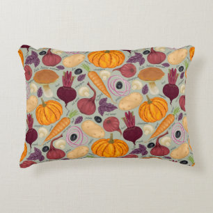 Cojín Decorativo Fondo retro de verduras frescas