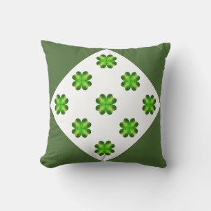 Cojín Decorativo Fondo Shamrock del Día de San Patricio
