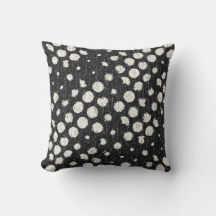 Cojín Decorativo Fondo texturizado con puntos rotos monocromos