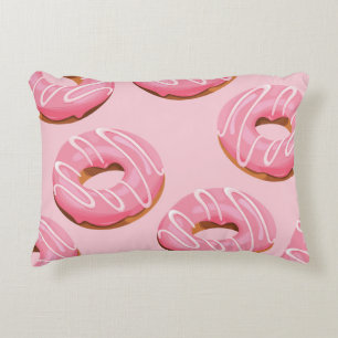 Cojín Decorativo Fondo transparente de donuts acristalados