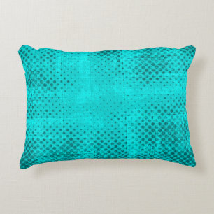 Cojín Decorativo Fondo turquesa de color gris. elema de semitono