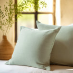 Cojín Decorativo Fondo verde del sabio personalizado simple<br><div class="desc">Sencillo y elegante fondo personalizado de color verde sabio.</div>